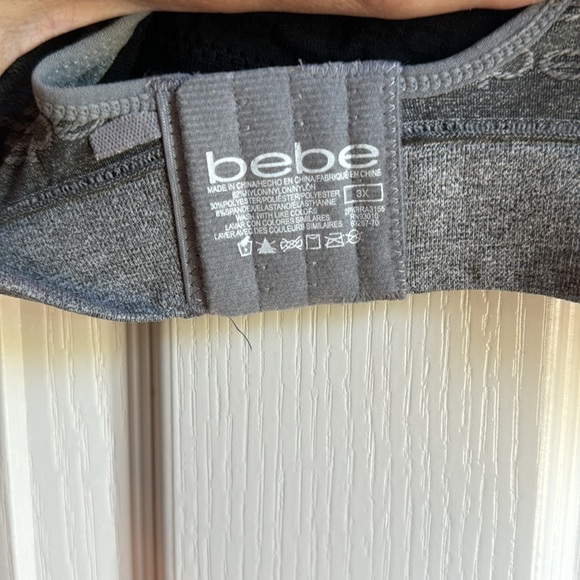 NWT BEBE INTIMATES 2  BRA COMFORT BRA SET-ONE GRAY-ONE BLACK - Picture 6 of 7